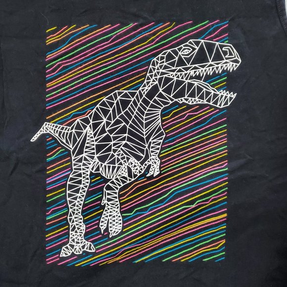 Into The Am Men Shirt 2XL Black Tank T Rex Rave Graphic Pullover‎ - Picture 2 of 10